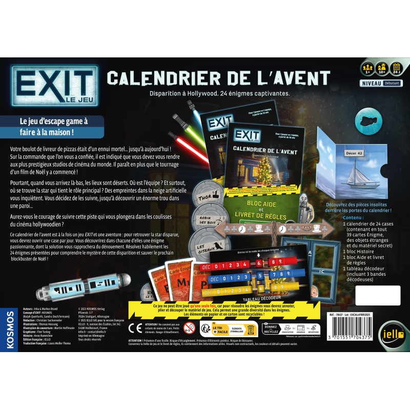 Exit - Calendrier de l'Avent - Disparition à Hollywood 2 Exit - Calendrier de l'Avent - Disparition à Hollywood – Image 2