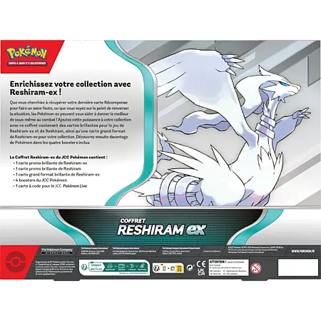 Pokemon - Coffret Reshiram ex - Exclu 2 (4 Boosters) 2 Pokemon - Coffret Reshiram ex - Exclu 2 (4 Boosters) – Image 2